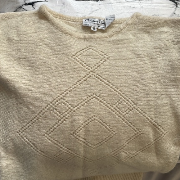 Vintage Christian Dior Lambswool and Angora Sweater - Picture 6 of 6